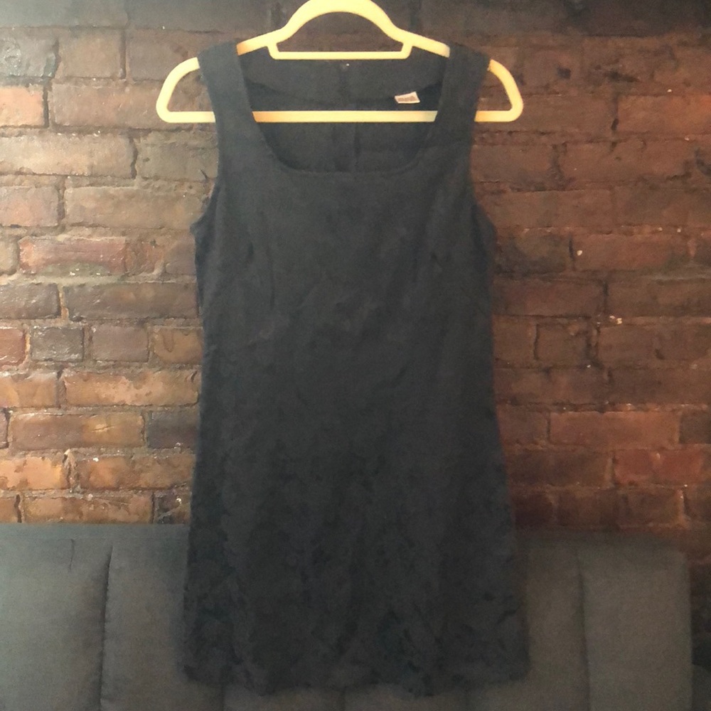 Black patterned dress